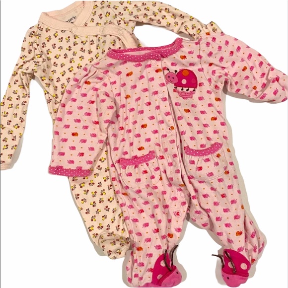 Carter's Other - Carter’s newborn sleeper footed pajama ladybug 2pc